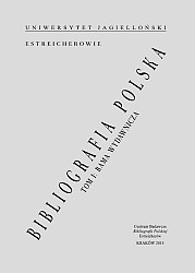 Bibliografia Polska, T.I: Rama wydawnicza